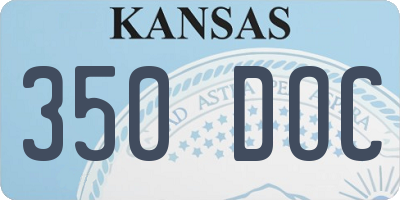 KS license plate 350DOC
