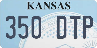 KS license plate 350DTP