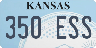 KS license plate 350ESS
