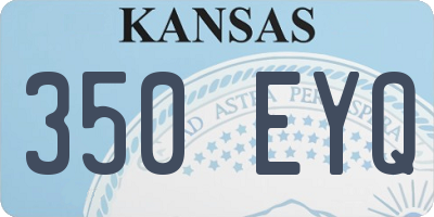 KS license plate 350EYQ