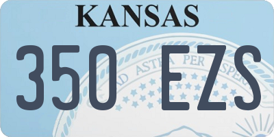 KS license plate 350EZS