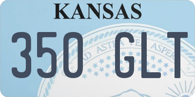 KS license plate 350GLT