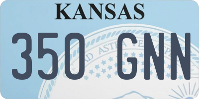 KS license plate 350GNN
