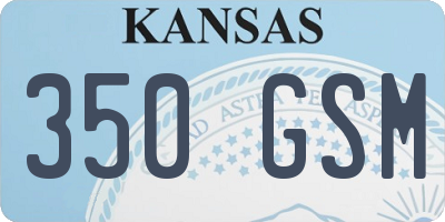 KS license plate 350GSM