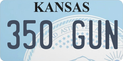 KS license plate 350GUN