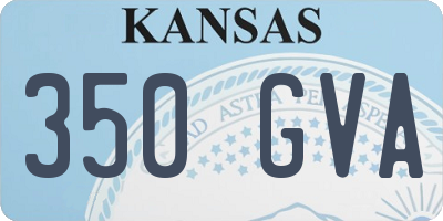 KS license plate 350GVA