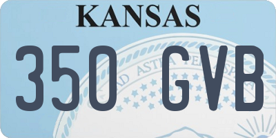 KS license plate 350GVB