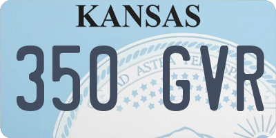 KS license plate 350GVR