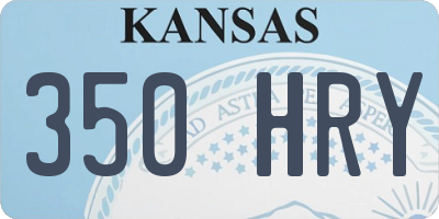 KS license plate 350HRY
