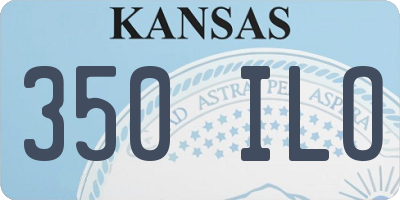 KS license plate 350ILO