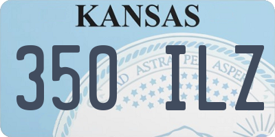 KS license plate 350ILZ