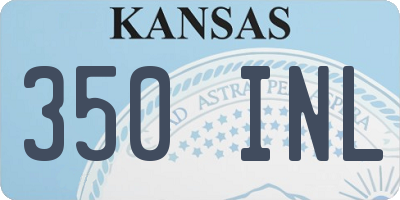 KS license plate 350INL