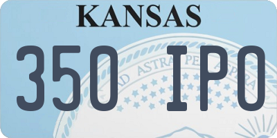 KS license plate 350IPO