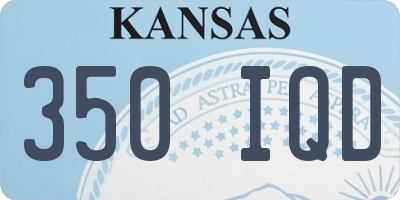 KS license plate 350IQD