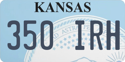 KS license plate 350IRH