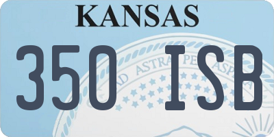 KS license plate 350ISB
