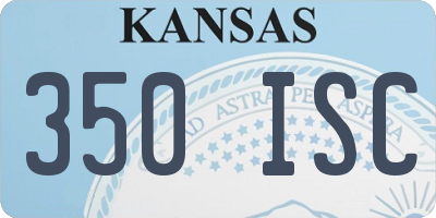 KS license plate 350ISC