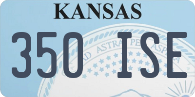 KS license plate 350ISE