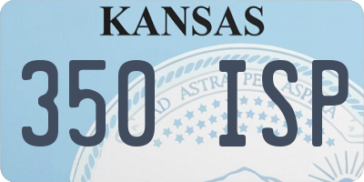 KS license plate 350ISP