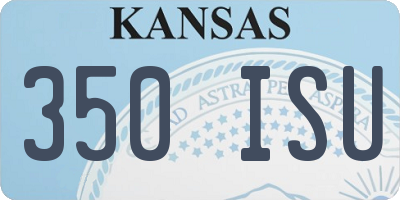 KS license plate 350ISU