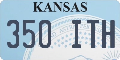 KS license plate 350ITH