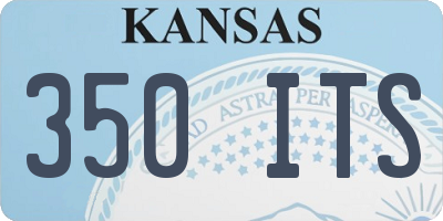 KS license plate 350ITS