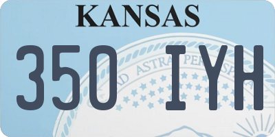 KS license plate 350IYH