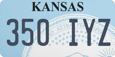 KS license plate 350IYZ