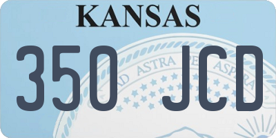 KS license plate 350JCD