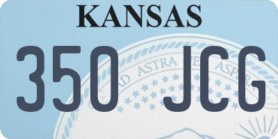 KS license plate 350JCG