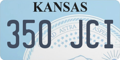 KS license plate 350JCI