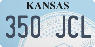 KS license plate 350JCL
