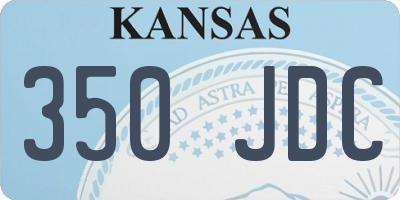 KS license plate 350JDC
