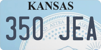 KS license plate 350JEA