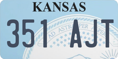 KS license plate 351AJT