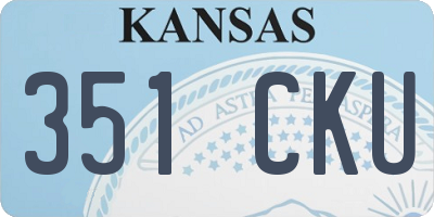 KS license plate 351CKU