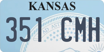 KS license plate 351CMH