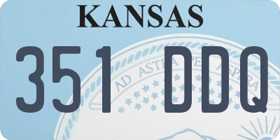 KS license plate 351DDQ