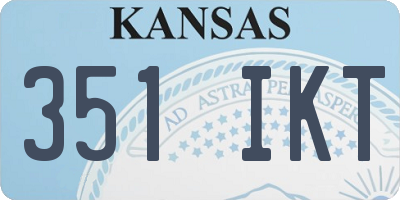 KS license plate 351IKT