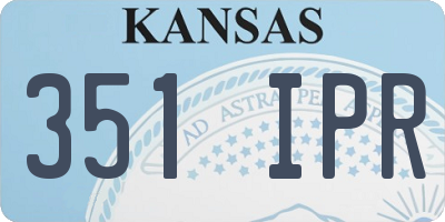KS license plate 351IPR