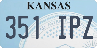 KS license plate 351IPZ