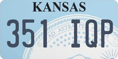 KS license plate 351IQP