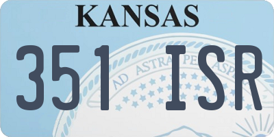 KS license plate 351ISR
