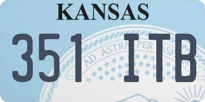 KS license plate 351ITB