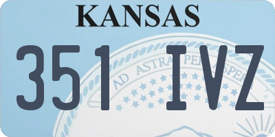 KS license plate 351IVZ