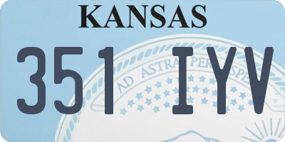 KS license plate 351IYV