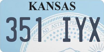 KS license plate 351IYX