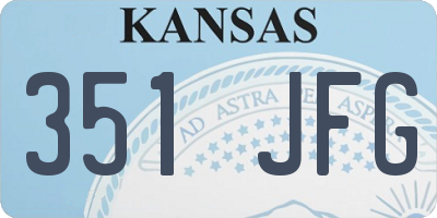 KS license plate 351JFG
