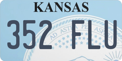 KS license plate 352FLU