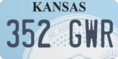 KS license plate 352GWR